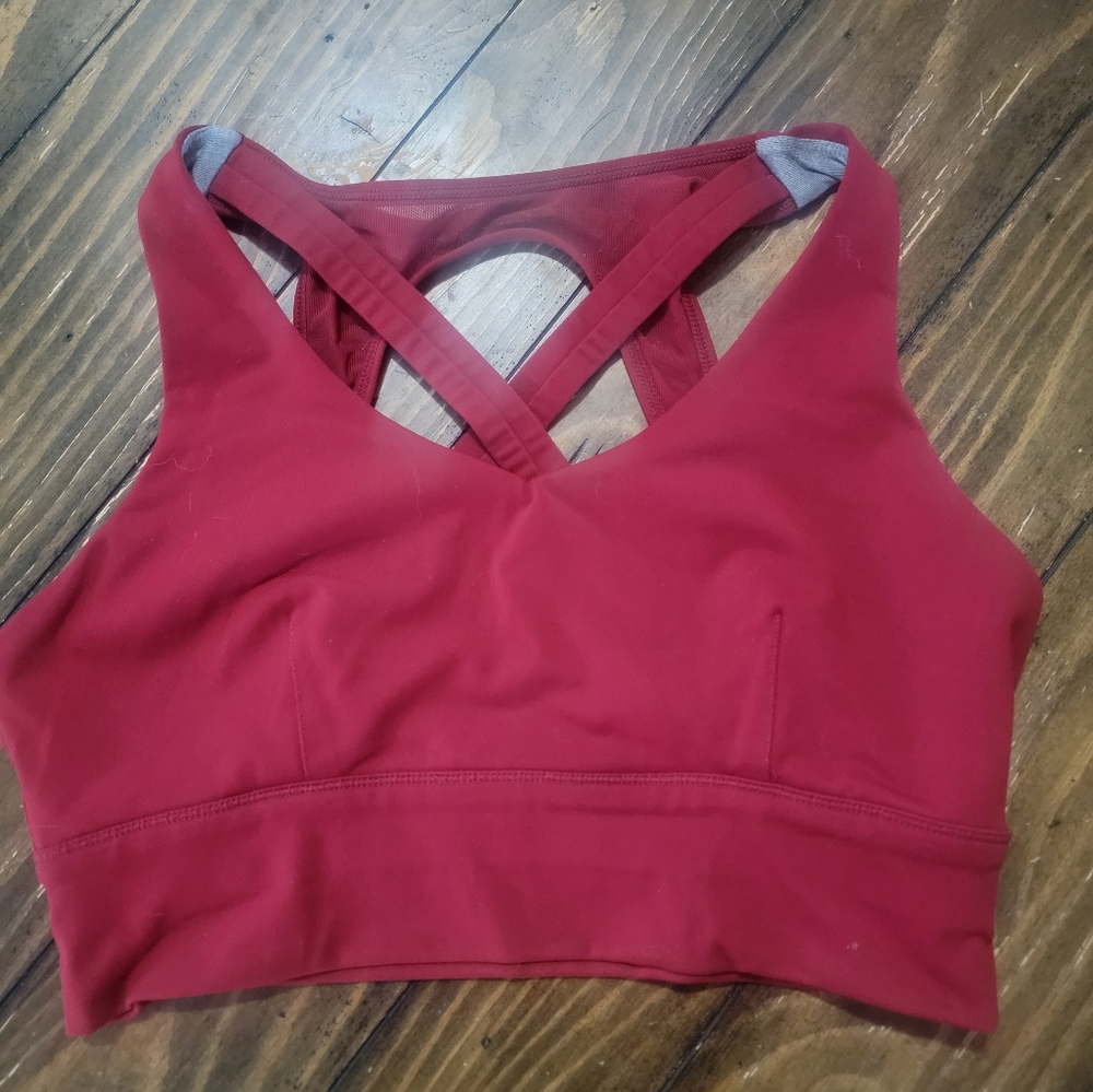 Born Primitive Red Cross-Back Sports Bra